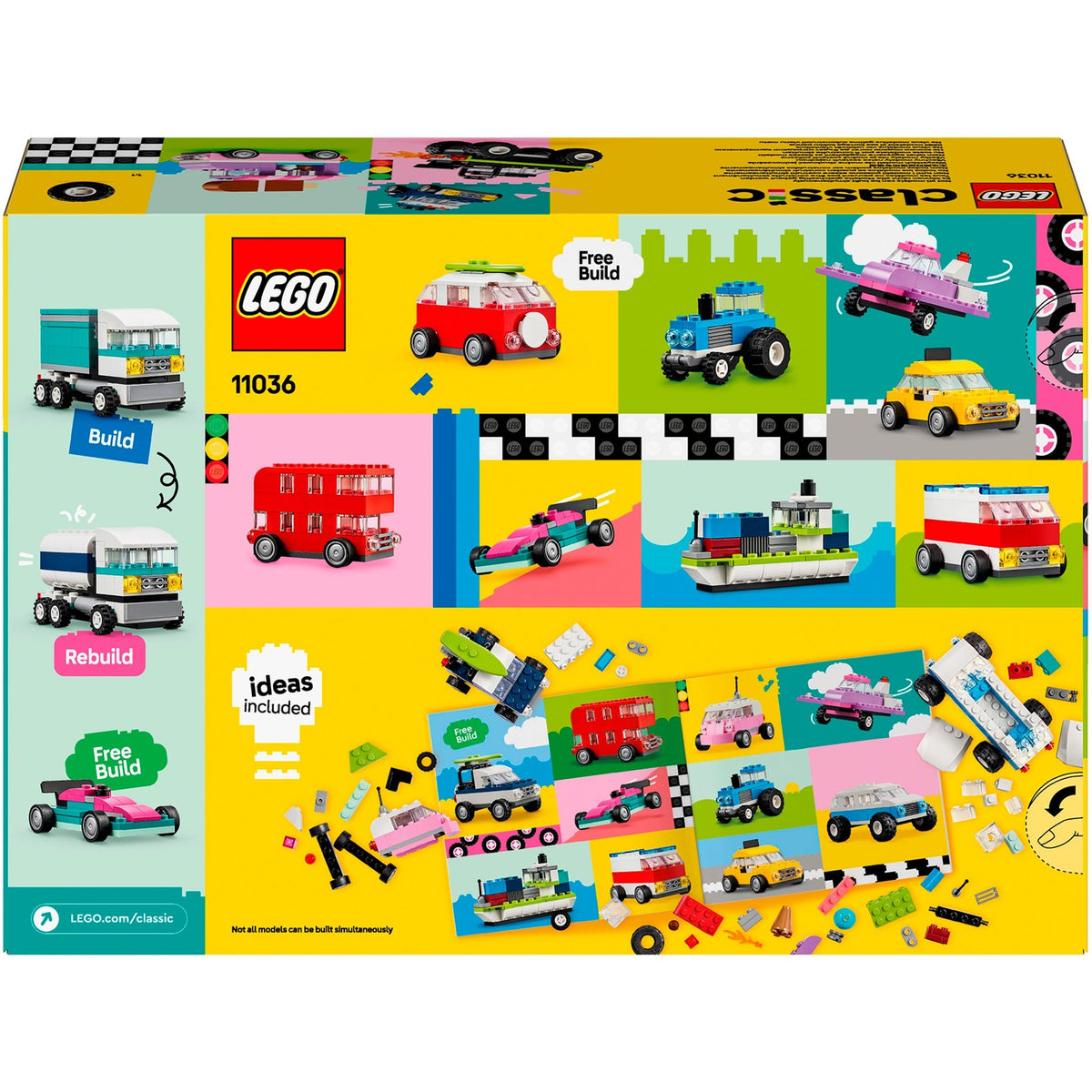 Klasyczne kreatywne pojazdy Lego - 11036