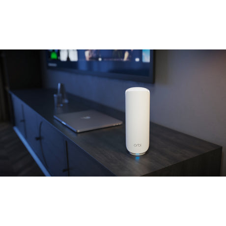 System siatkowy Netgear Orbi 370 WiFi, dwuzakresowy system WiFi 7 mesh, 2-częściowy router mesh (biały, 1x router Orbi WiFi 7 (RBE371), 1x satelita Orbi WiFi 7 (RBE370))