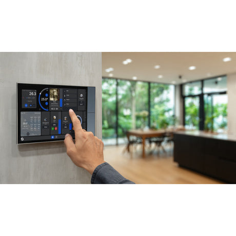 Panel sterowania Shelly z wyświetlaczem ściennym XL (szary, ekran dotykowy, Wi-Fi 6, Bluetooth 5.4)