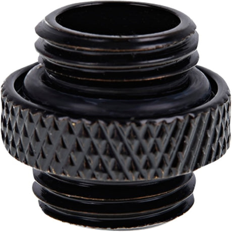 Alphacool eiszapfen złączka podwójna g1 4 gwint zewnętrzny do przyłącza gwintu zewnętrznego G1 4 (czarna, do węży miękkich (PVC, silikon, neopren))