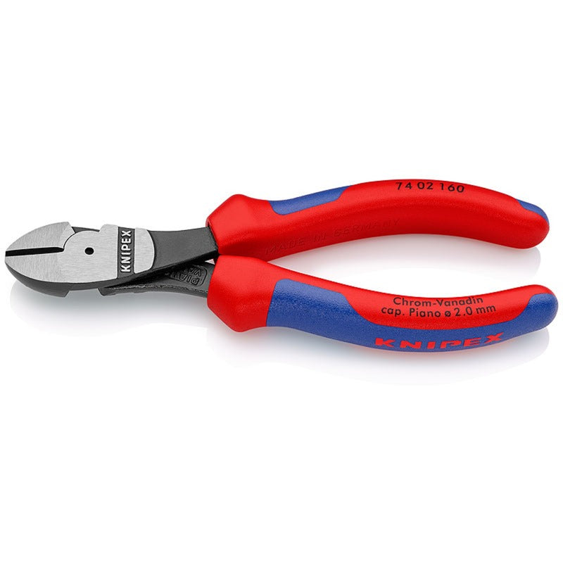 Szczypce tnące boczne Knipex 74 12 160 ze sprężyną 160mm