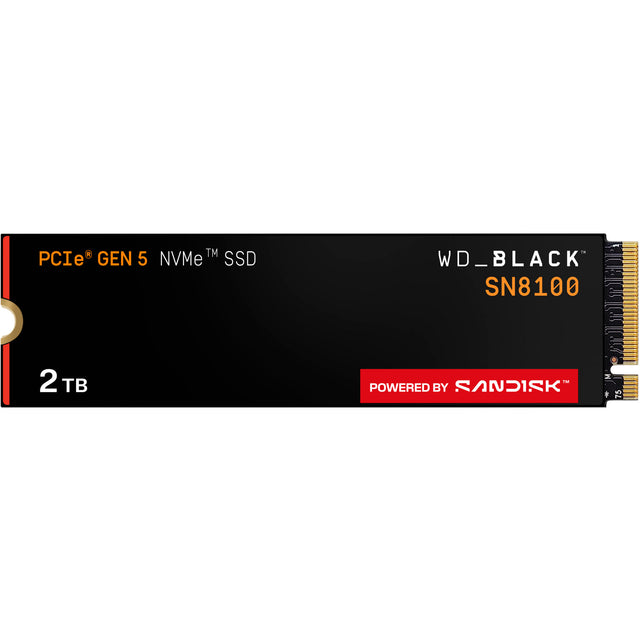 Dysk SSD WD Black Sn8100 2 TB (PCIe 5.0 x4, NVMe 2.0, M.2 2280)
