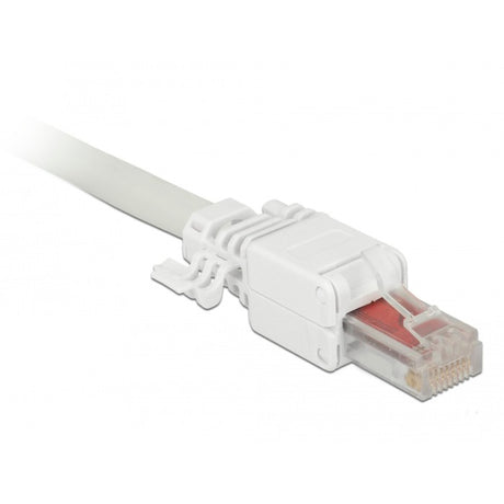 Delock wtyk rj45 kat.6 utp beznarzędziowy wtyk (biały, 2 sztuki)