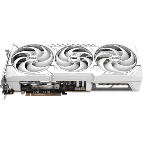 Karta graficzna Sapphire Radeon RX 9070 XT Pure (biała, 2x Display Port, 2x HDMI 2.1, Rdna4)