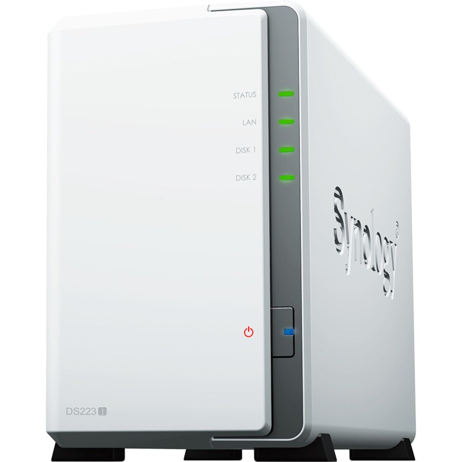 Stacja dyskowa Synology ds223j nas (biała, 2x USB 3.2 gen 1)
