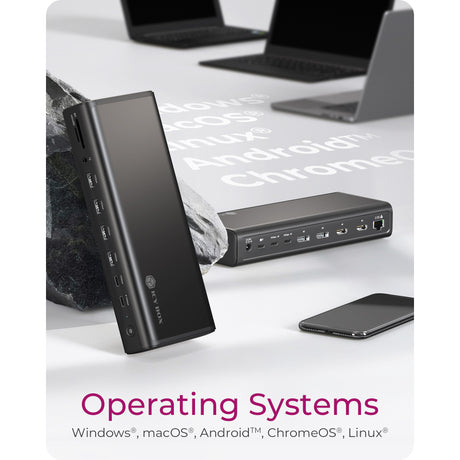 Icy box ib-dk7401-cu31 Stacja dokująca 17 w 1 (czarna)