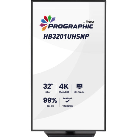 Monitor Iiyama prographic hb3201uhsnp-b1 31.5 4k UHD (czarny (matowy), hdmi, displayport, usb-c, audio)