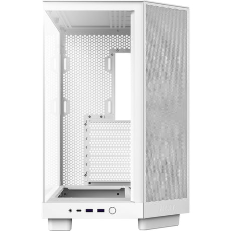 Obudowa midi tower Nzxt h6 flow rgb (biała | 2x usb-a | 1x usb-c | rgb | szkło hartowane)