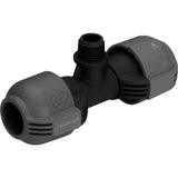 Trójnik Gardena 25 mm x 1 2 złącze z gwintem zewnętrznym (czarno-szary, 2786-20)