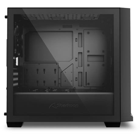 Obudowa midi tower Sharkoon j1000 argb (czarna | 3x usb-a | rgb | szkło hartowane)