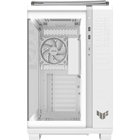 Obudowa midi tower Asus tuf gaming gt502 horyzoncie argb (biała | 3x usb-a | 1x usb-c | szkło hartowane)