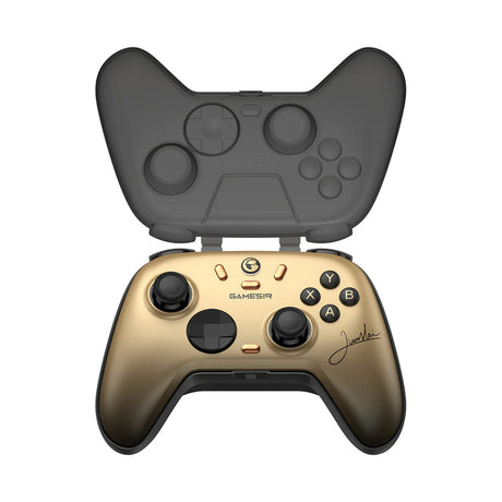 Wieloplatformowy bezprzewodowy kontroler gier Gamesir Nova 2 Lite Champion Edition (złoty czarny, przełącznik, PC, Android i iOS, Bluetooth 2,4 GHz USB)