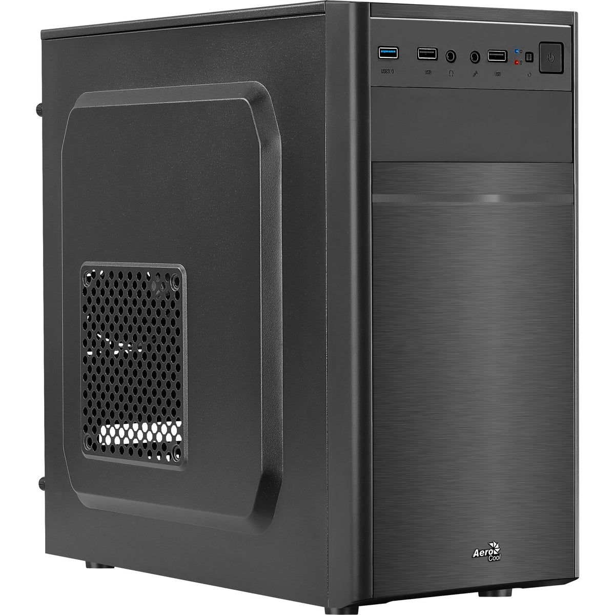 Obudowa typu mini tower Aerocool CS-103 (czarna | 3x USB-A)
