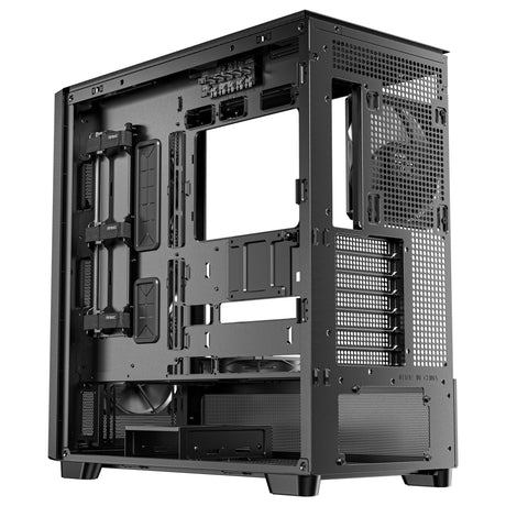 Obudowa Antec Flux Midi Tower (czarna | 2x USB-A | 1x USB-C | szkło hartowane)