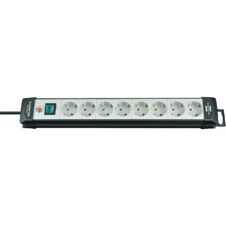 Listwa zasilająca Brennerstuhl premium-line 8-kierunkowa czarna jasnoszara 5m h05vv-f 3g1.5
