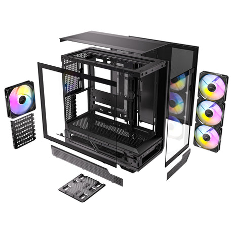 Obudowa midi tower Antec c7 argb (czarna | 2x USB-A | 1x USB-C | szkło hartowane)
