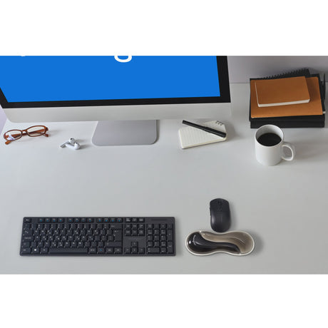 Podpórka pod nadgarstki pod mysz żelową Kensington slim duo trackball (szary czarny)