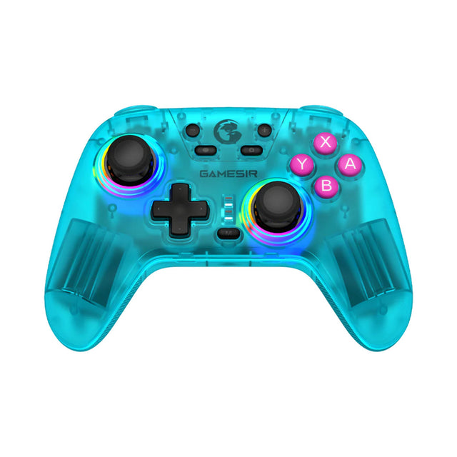 Kontroler Gamesir Nova HD Rumble NS (turkusowy, PC, Steam, Android, iOS, Switch, Bluetooth 2,4 GHz USB)