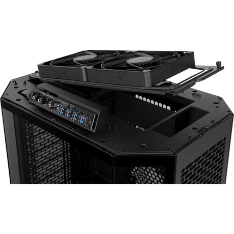 Thermaltake the tower 600 obudowa midi tower (czarna | 4x USB-A | 1x USB-C | szkło hartowane)