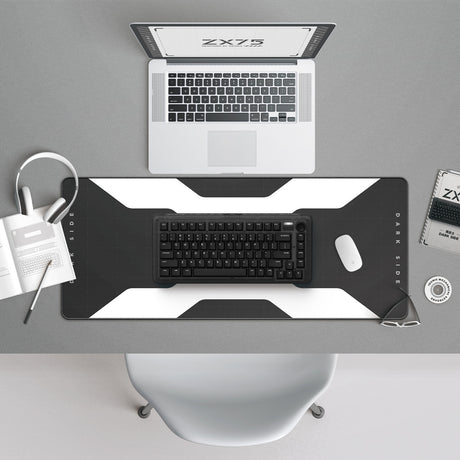 Bezprzewodowa klawiatura mechaniczna Iqunix Zx75 Dark Side (czarna, układ amerykański (QWERTY), czerwony Gateron, 75%, diody RGB, możliwość wymiany podczas pracy, podwójny strzał pbt, 2,4 GHz | bluetooth 5.1 | USB-C)