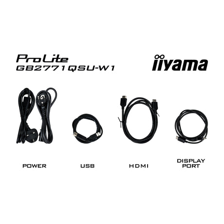 Monitor do gier Iiyama G-Master Red Eagle GB2771QSU-W1 27 (biały, 2x HDMI, DisplayPort, 2x USB-A, 2x USB-C, 200 Hz)