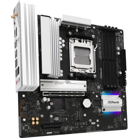 Płyta główna Asrock A620AM Pro RS WiFi z gniazdem AM5 (RAID, 2,5 GB-LAN, WLAN, BT, dźwięk, µATX)