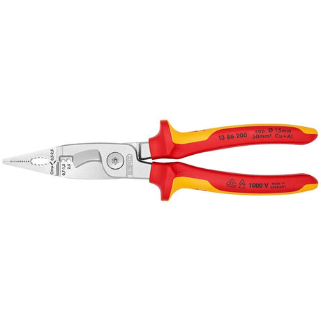 Szczypce instalacyjne Knipex 1386200 - elektryczne - 200mm