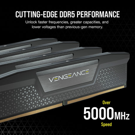 Corsair Vengeance 16 GB DDR5-5200 (2x 8 GB) RAM (czarny, cmk16gx5m2b5200c40, xmp 3.0)