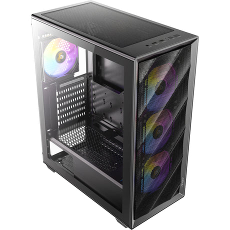 Obudowa midi tower Antec ax85 argb (czarna | 2x usb-a | szkło hartowane)