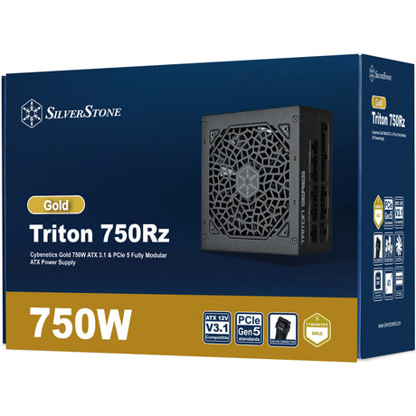 Zasilacz modułowy Silverstone Triton 750rz o mocy 750 W (czarny, 1x 12v-2x6, 3x pcie)