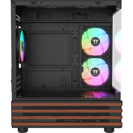 Obudowa mini tower Thermaltake View 170 ws argb (kolor czarnego drewna | 2x usb-a | rgb | okno)