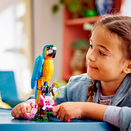 Lego Creator 3w1 egzotyczna papuga - żaba - ryba - zestaw zabawek dla dzieci - 31136