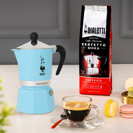 Ekspres Bialetti Rainbow (jasnoniebieski, 6 filiżanek)