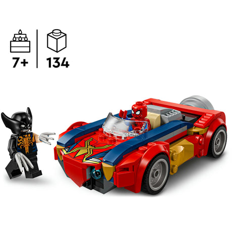 Lego Super Heroes 76336 Samochód Spider-Mana kontra jadowity rosomak