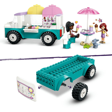 LEGO Friends, kreatywna ciężarówka z lodami w Heartlake, 42644