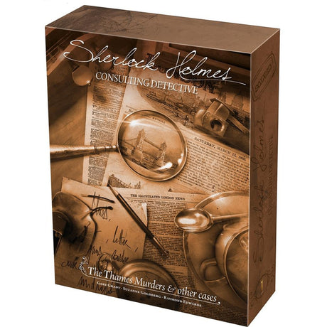 Asmodee Sherlock Holmes detektyw konsultacyjny: Tamiza morderstwa inne sprawy gra planszowa (angielski, 1–8 graczy, 60–90 minut, od 12 lat)