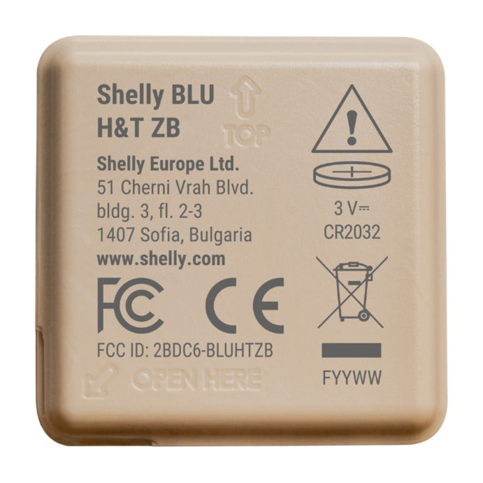 Czujnik Shelly blu ht zb (beżowy, bluetooth 5, zigbee)