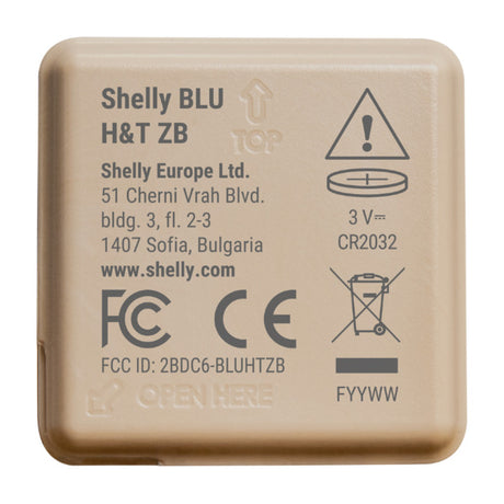 Czujnik Shelly blu ht zb (beżowy, bluetooth 5, zigbee)