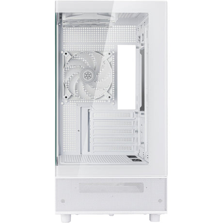 Obudowa mini tower Silverstone lucid 04 (biała | 2x USB-A | 1x USB-C | RGB | szkło hartowane)