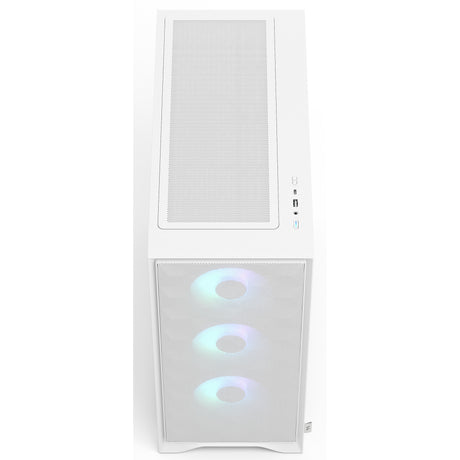 Obudowa midi tower Fractal design pop 2 air rgb (biała | 1x usb-a | 1x usb-c | rgb | szkło hartowane)