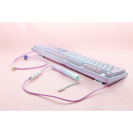 Kabel zwinięty Ducky v2 - kabel lazurowy