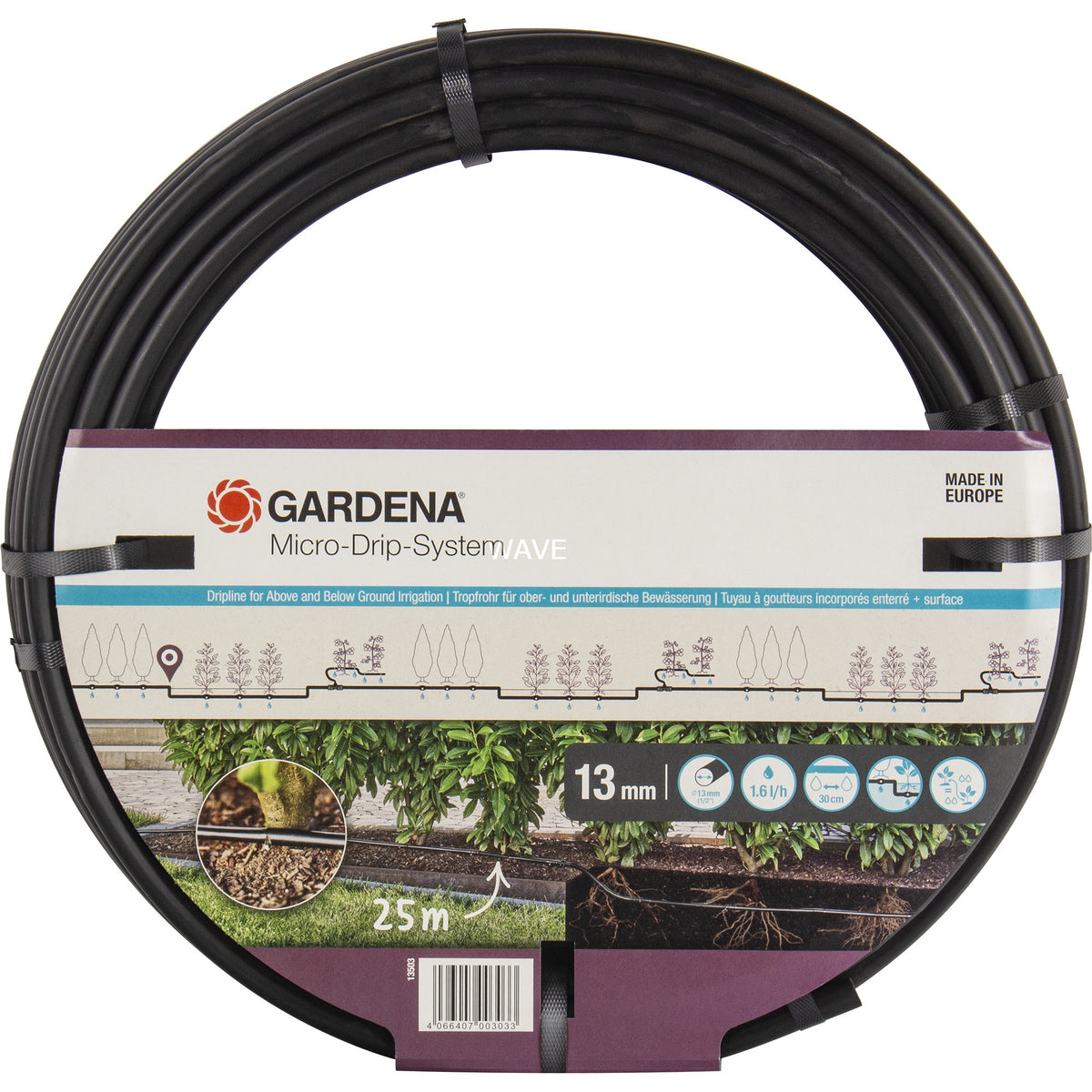 Gardena rurka kroplująca systemu micro-drip 13 mm (1 2) ø - 13503-20