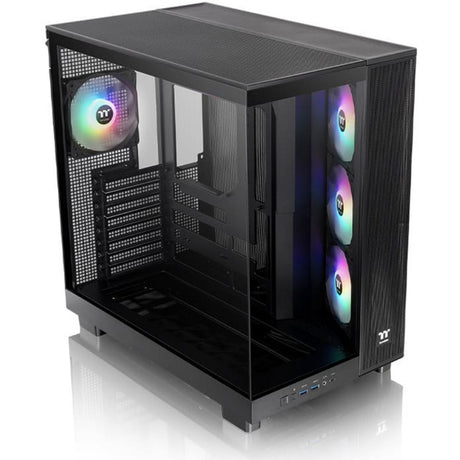 Obudowa Thermaltake View 380 XL TG ARGB MIDI Tower (czarna | 2x USB-A | 1x USB-C | RGB | szkło hartowane)
