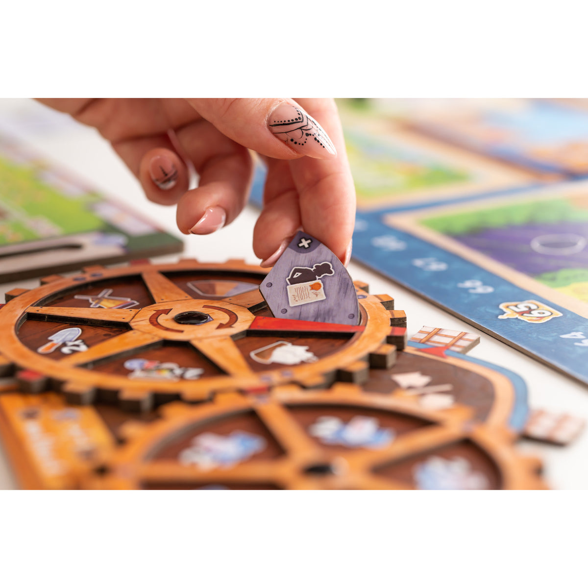 Kości planszowe Asmodee Windmill Valley - holenderska gra planszowa dla 1-4 graczy