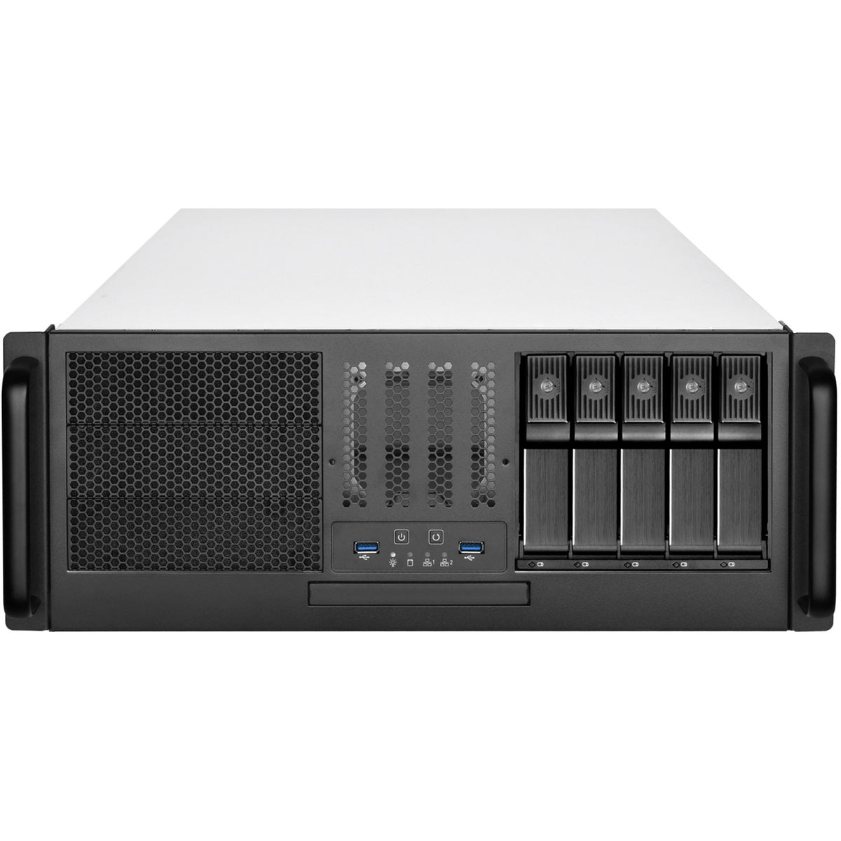 Obudowa rack Silverstone RM41-H08 (czarna | 2x USB-A 3.2 (5 Gbit s))
