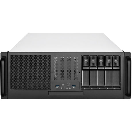 Obudowa rack Silverstone RM41-H08 (czarna | 2x USB-A 3.2 (5 Gbit s))