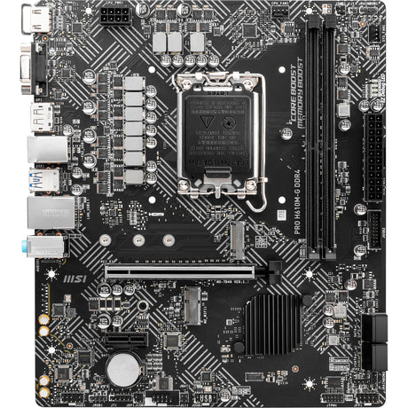 Płyta główna MSI Pro H610M-G DDR4 z gniazdem 1700 (GB-LAN, dźwięk, µATX)