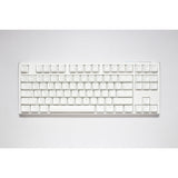 Klawiatura mechaniczna Ducky one 3, klasyczna, czysta biała tkl rgb (biała, układ amerykański (qwerty), wiśnia mx cicha czerwień, 80% (tkl), diody rgb, podwójny strzał pbt, możliwość wymiany podczas pracy, mechanika szarlatanu)