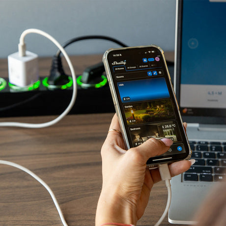Listwa zasilająca Shelly gen4 (czarna, wifi, bluetooth, zigbee)