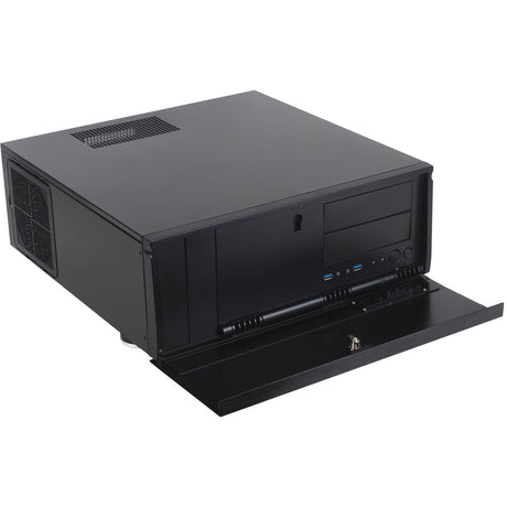 Obudowa Silverstone Grandia GD07B HTPC (czarna | 2x USB-A)
